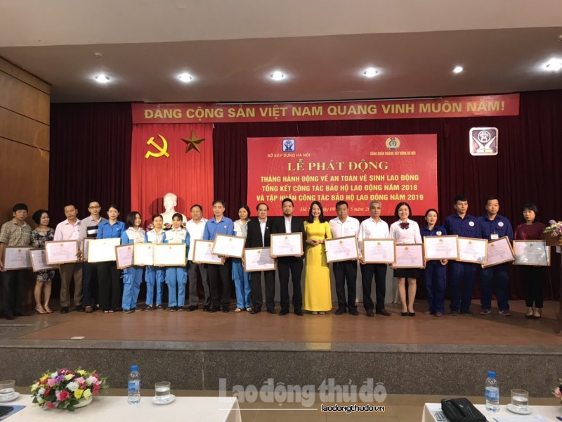 Công đoàn ngành Xây dựng Hà Nội phát động Tháng ATVSLĐ năm 2019