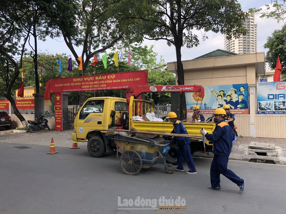 Hà Nội: Duy tu, bảo trì hệ thống thoát nước trên địa bàn, đảm bảo cho ngày bầu cử