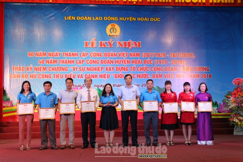 LĐLĐ huyện Hoài Đức kỷ niệm 90 năm Ngày thành lập Công đoàn Việt Nam