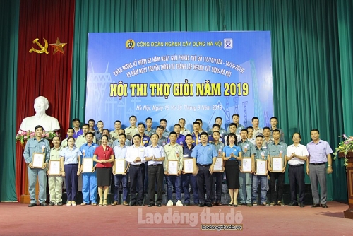 23 thí sinh đạt giải tại Hội thi tay nghề ngành Xây dựng Hà Nội 2019