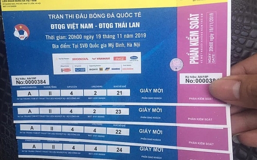 Triệt phá đường dây in vé giả, thu giữ hơn 1000 vé trận Việt Nam - Thái Lan