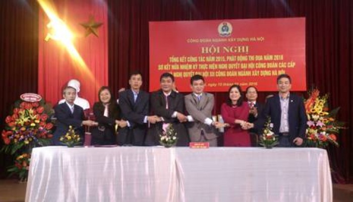 Công đoàn ngành Xây dựng Hà Nội phát động thi đua năm 2016