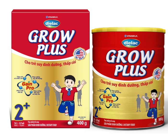 Dielac Grow Plus – Đặc chế cho trẻ suy dinh dưỡng thấp còi