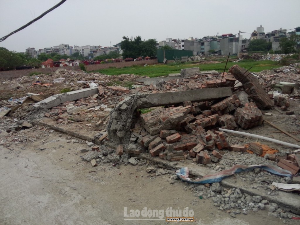 Nhiều công trình xây dựng trên đất nông nghiệp ở Khương Đình bị cưỡng chế