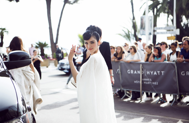 Lý Nhã Kỳ hội ngộ Phạm Băng Băng tại Cannes