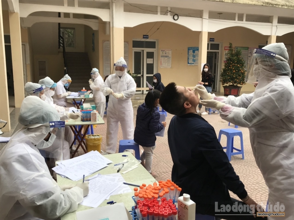 Hơn 1.400 người từ huyện Cẩm Giàng về Hà Nội có kết quả xét nghiệm âm tính với SARS-CoV-2