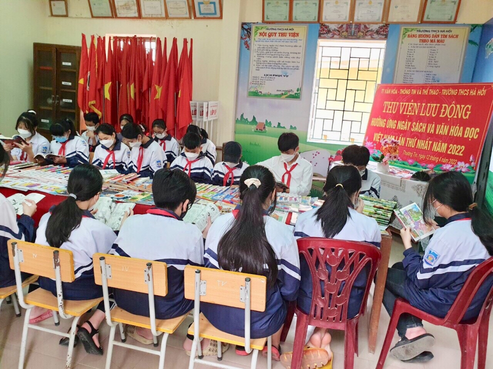 Thường Tín: Chương trình Thư viện lưu động hưởng ứng Ngày sách Việt Nam
