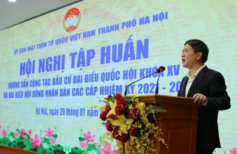 Hà Nội: Tập huấn công tác bầu cử đại biểu Quốc hội khóa XV và đại biểu Hội đồng nhân dân các cấp