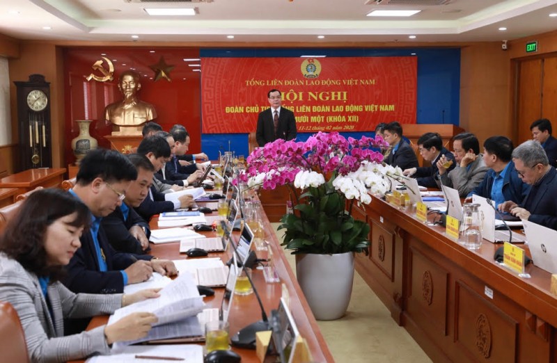 Hội nghị lần thứ 11 (khoá XII) Đoàn Chủ tịch Tổng Liên đoàn Lao động Việt Nam