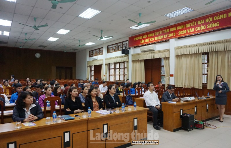Quận Long Biên: Tuyên truyền chính sách BHXH tự nguyện tới người dân