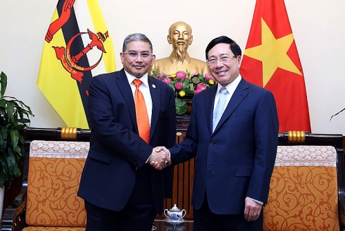 Phó Thủ tướng Phạm Bình Minh tiếp Bộ trưởng thứ hai Ngoại giao Brunei