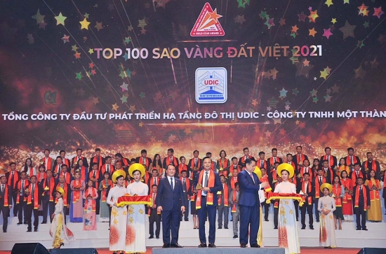 Tổng Công ty UDIC lọt Top 100 Giải thưởng Sao Vàng đất Việt năm 2021