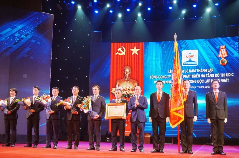 Tổng Công ty UDIC được bình chọn và đoạt Danh hiệu Top100 Giải thưởng Sao Vàng đất Việt năm 2021