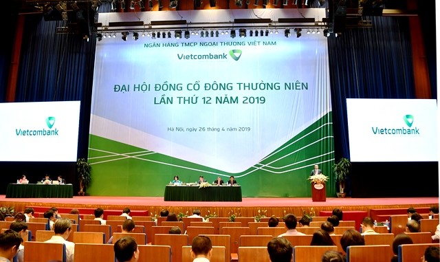 vietcombank to chuc thanh cong dai hoi dong co dong thuong nien lan thu 12