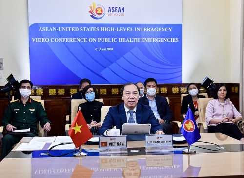 Quan chức cấp cao ASEAN - Mỹ họp trực tuyến về tình huống y tế công cộng khẩn cấp
