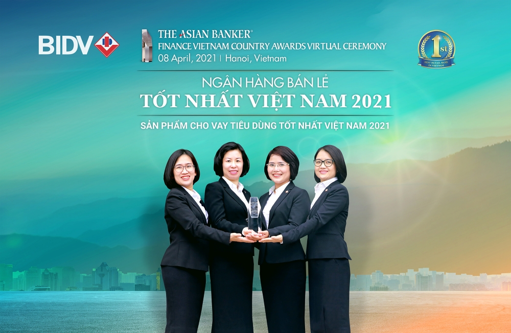BIDV nhận giải Ngân hàng bán lẻ tốt nhất Việt Nam lần thứ 6