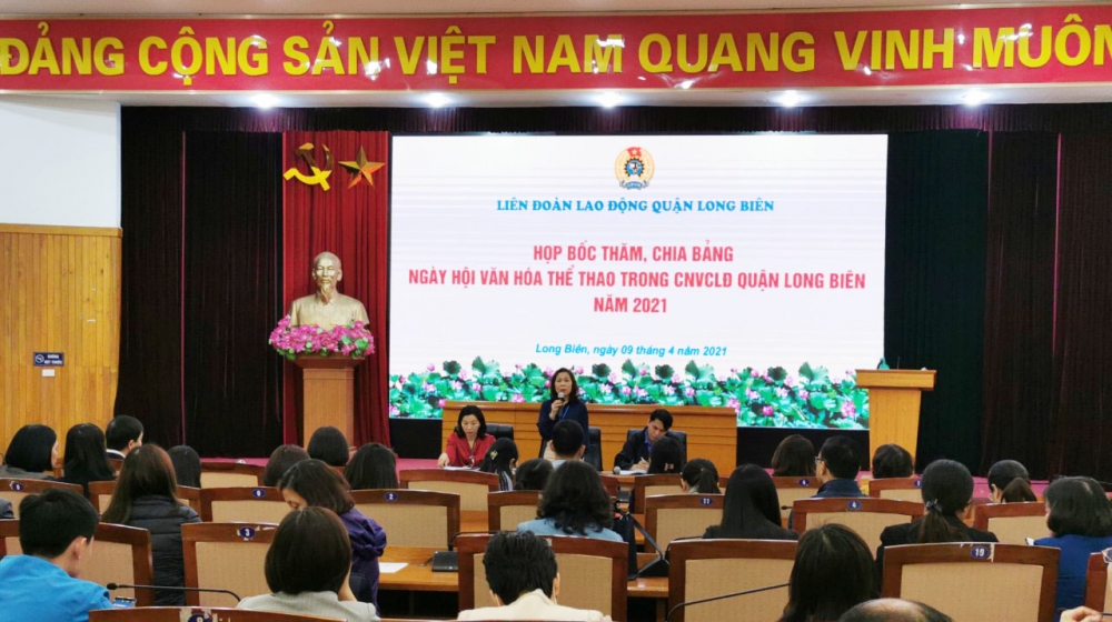 92 công đoàn cơ sở tham dự Ngày hội “Văn hóa - Thể thao” quận Long Biên năm 2021