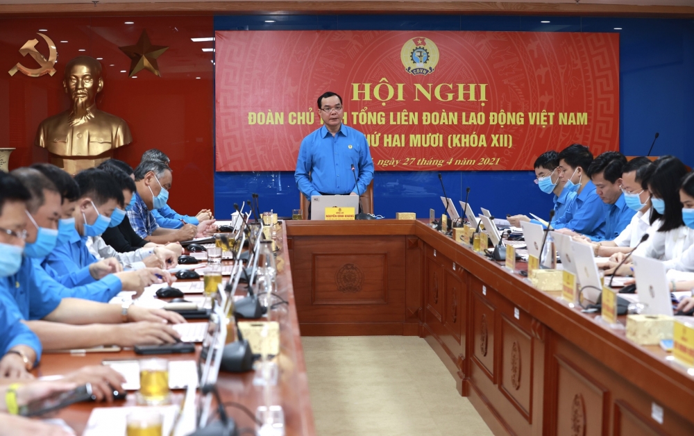 Khai mạc Hội nghị Đoàn Chủ tịch Tổng Liên đoàn Lao động Việt Nam lần thứ 20