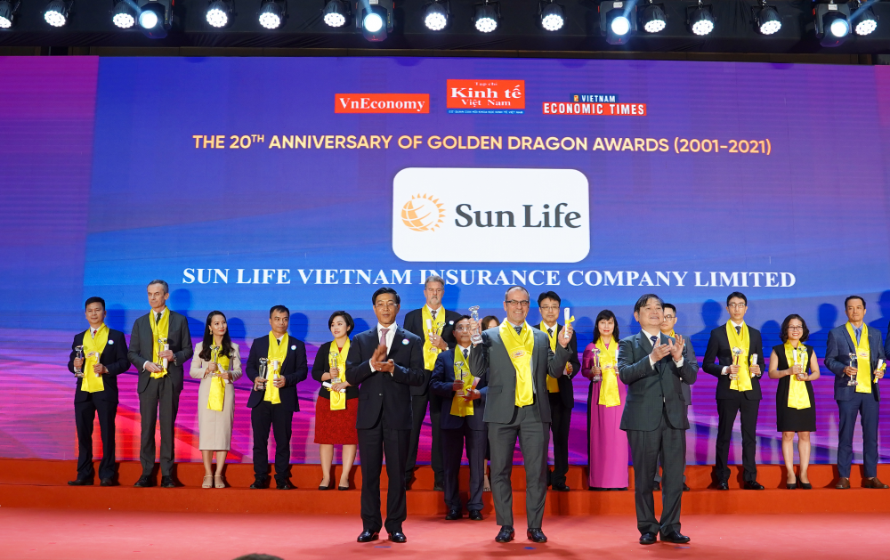Sun Life Việt Nam vinh dự nhận Giải thưởng Rồng Vàng năm 2021