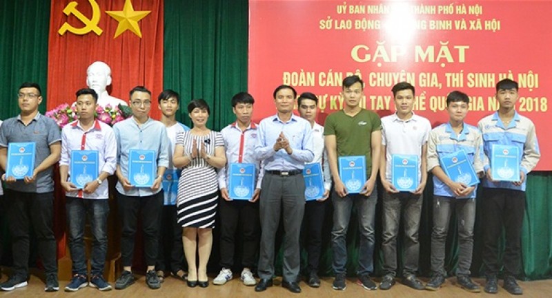 Đoàn Hà Nội đứng đầu về thí sinh thi tay nghề quốc gia năm 2018