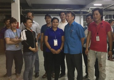 Lãnh đạo Tổng Liên đoàn thăm, động viên công nhân PouYuen Việt Nam