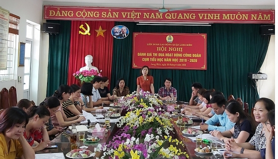 Liên đoàn Lao động quận Long Biên: Đánh giá thi đua hoạt động công đoàn khối trường học