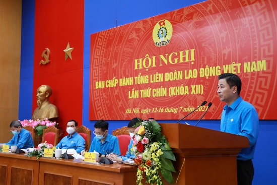 Đồng chí Nguyễn Phi Thường được bầu vào Đoàn Chủ tịch Tổng Liên đoàn Lao động Việt Nam với số phiếu tuyệt đối