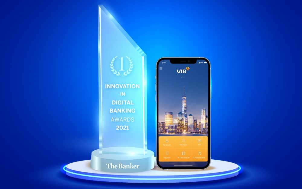VIB được trao giải “Đổi mới sáng tạo trong lĩnh vực Ngân hàng số năm 2021”