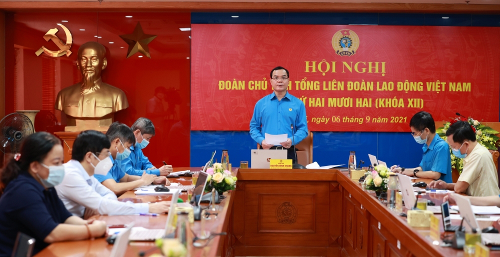 Khai mạc Hội nghị Đoàn Chủ tịch Tổng Liên đoàn Lao động Việt Nam lần thứ 22 khóa XII