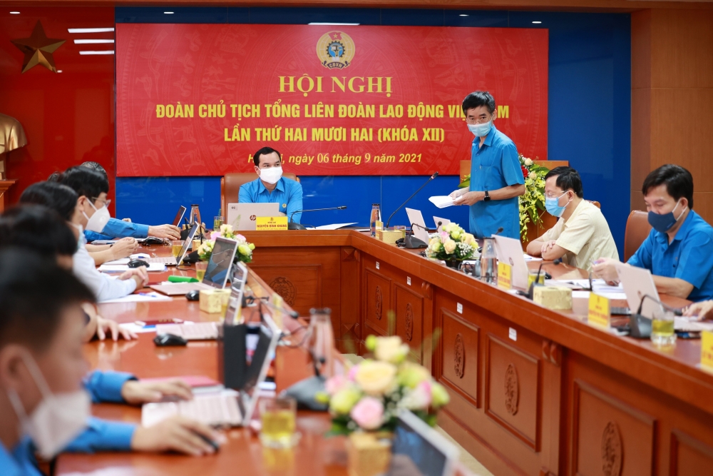 Khai mạc Hội nghị Đoàn Chủ tịch Tổng Liên đoàn Lao động Việt Nam lần thứ 22 khóa XII