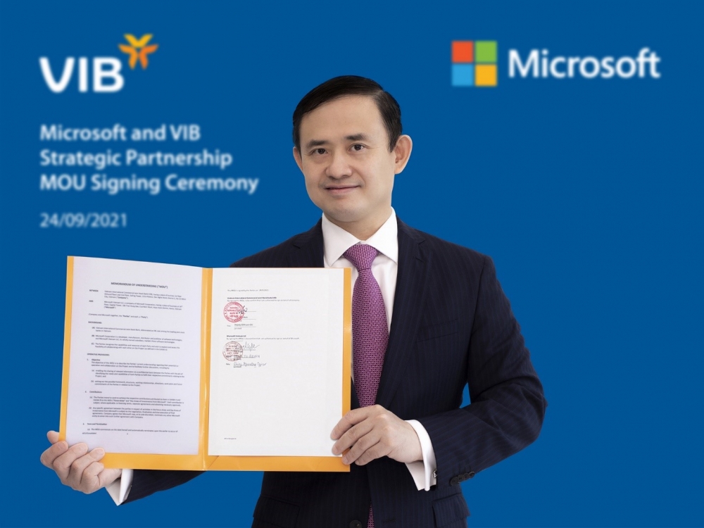 VIB hợp tác Microsoft tạo bứt phá tốc độ dịch vụ và đổi mới sáng tạo