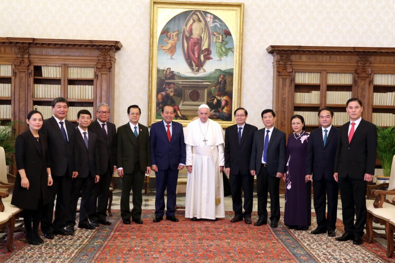 Phó Thủ tướng thường trực Trương Hòa Bình thăm Tòa thánh Vatican