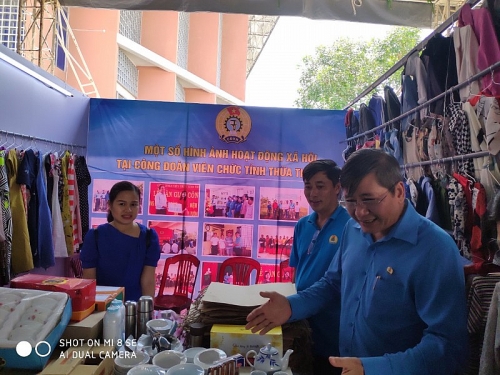 Độc đáo 30 gian hàng trị giá “0 đồng” dành cho công nhân tại Thừa Thiên - Huế