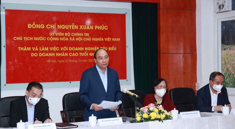 Chủ tịch nước Nguyễn Xuân Phúc thăm Rạng Đông - doanh nghiệp tiêu biểu do doanh nhân cao tuổi quản lý