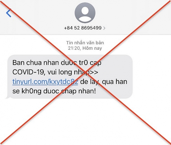 Người lao động cần cảnh giác khi nhận được tin nhắn thông báo trợ cấp Covid-19