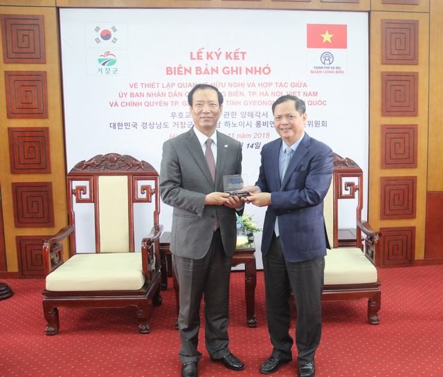 Quận Long Biên mở rộng hợp tác với Thành phố Geochang, Hàn Quốc