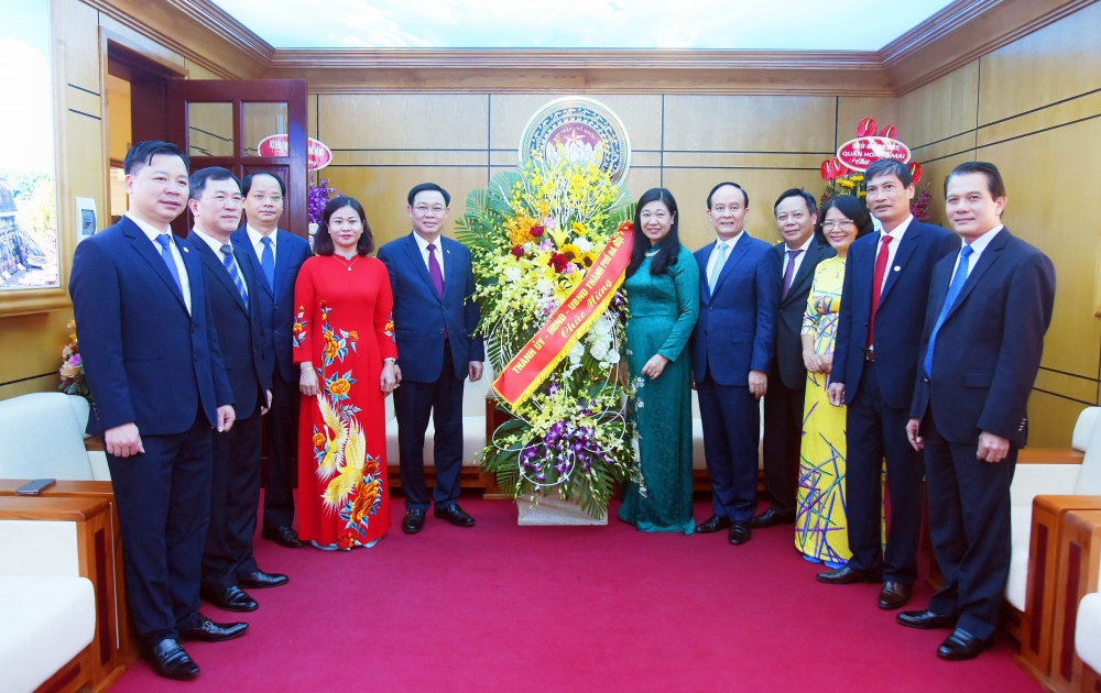 Thành ủy Hà Nội chúc mừng Ủy ban Mặt trận Tổ quốc Việt Nam thành phố Hà Nội