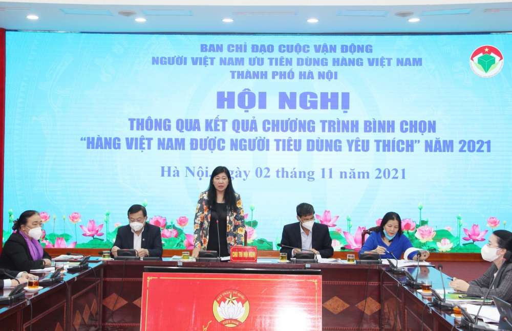 Hà Nội sẽ tôn vinh 213 sản phẩm, dịch vụ “Hàng Việt Nam được người tiêu dùng yêu thích” năm 2021