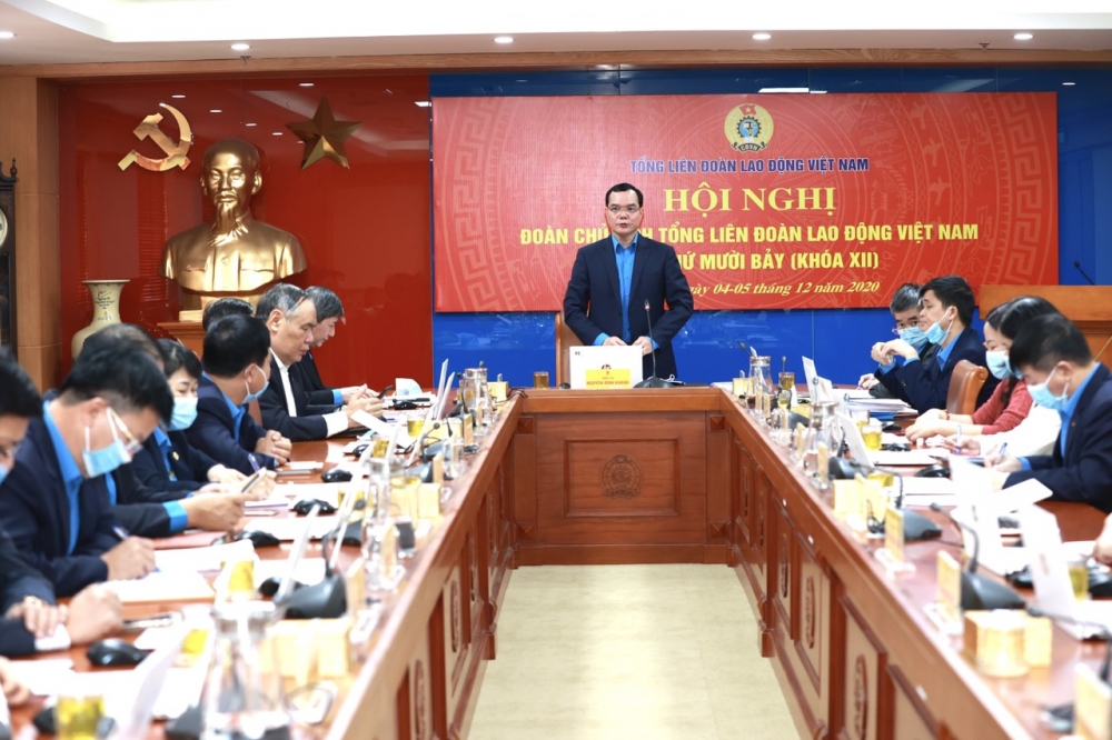 Khai mạc Hội nghị Đoàn Chủ tịch Tổng Liên đoàn Lao động Việt Nam lần thứ 17