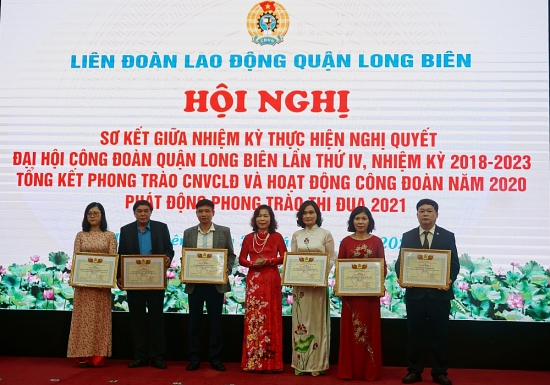 Liên đoàn Lao động quận Long Biên phát động thi đua “Tổ chức Công đoàn phục vụ đoàn viên”