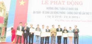 Ứng Hoà hưởng ứng Tuần lễ Quốc gia ATVSLĐ - PCCN 2015