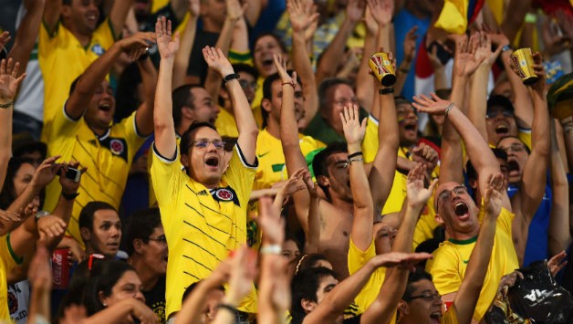 Hàng chục người chết vì World Cup ở Colombia CĐV Colombia rất cuồng nhiệt. Ảnh: Getty.
