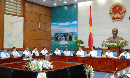 Toàn cảnh cuộc làm việc của Thủ tướng với Liên hiệp Hội khoa học kỹ thuật.