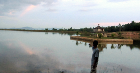 Đập Bù Trang nơi&nbsp;em Vũ đuối nước và tử nạn.