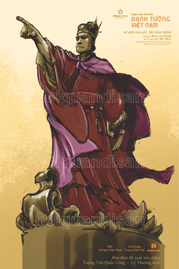 Bản thảo đề xuất xây dựng tượng Việt quốc công Lý Thường Kiệt .Ảnh do Hội quán di sản cung cấp