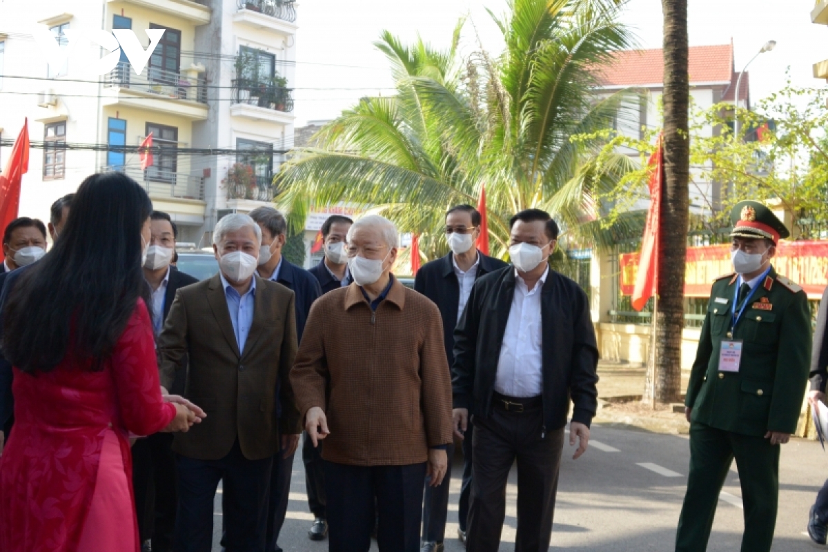Tổng Bí thư Nguyễn Phú Trọng dự ngày hội đại đoàn kết toàn dân tộc tại huyện Hoài Đức