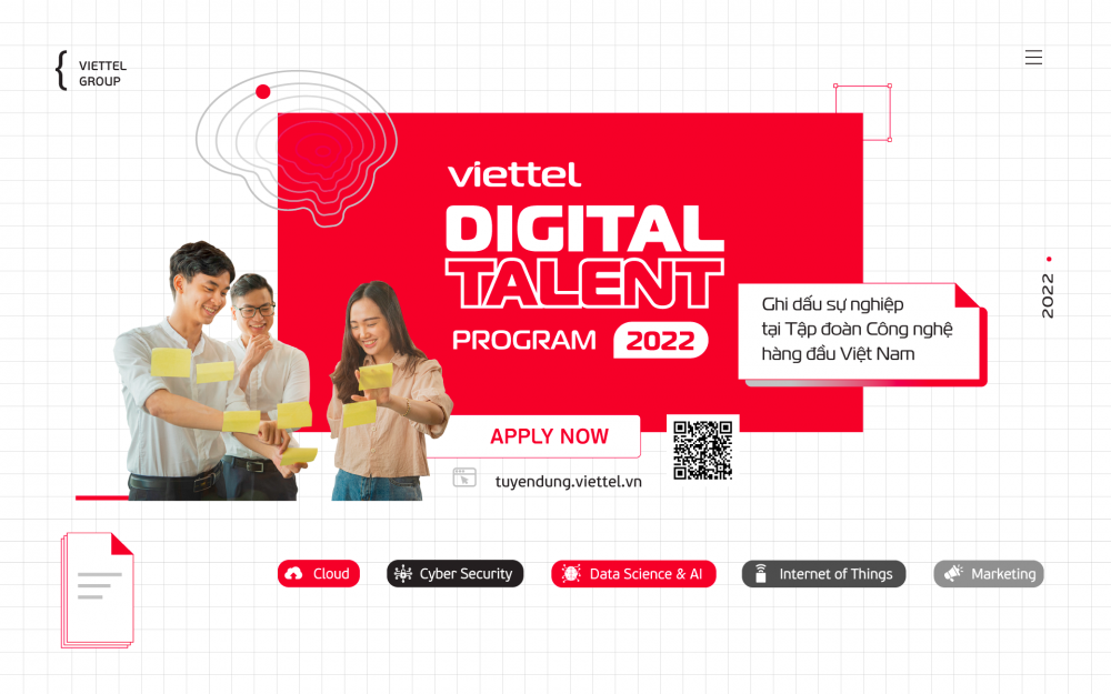 Nhiều cơ hội cho sinh viên giỏi tại các dự án chuyển đổi số của Viettel