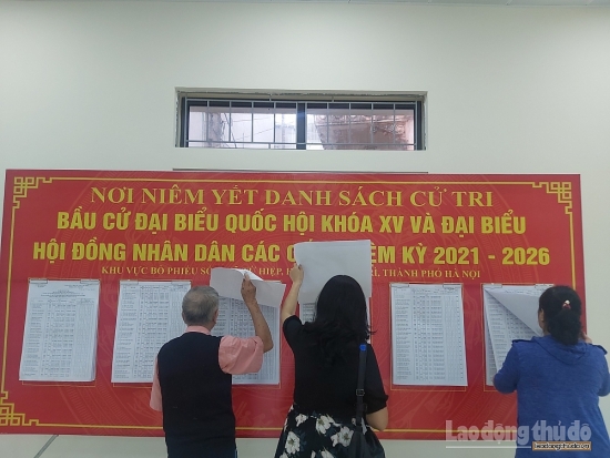 Huyện Thanh Trì: Công tác chuẩn bị cho ngày bầu cử được tiến hành chu đáo, khẩn trương