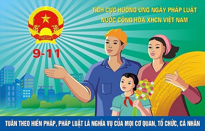 Tổ chức lễ hưởng ứng Ngày Pháp luật Việt Nam (9/11)