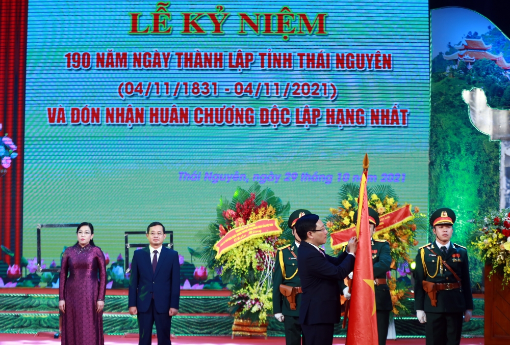 Tỉnh Thái Nguyên đón nhận Huân chương Độc lập hạng Nhất